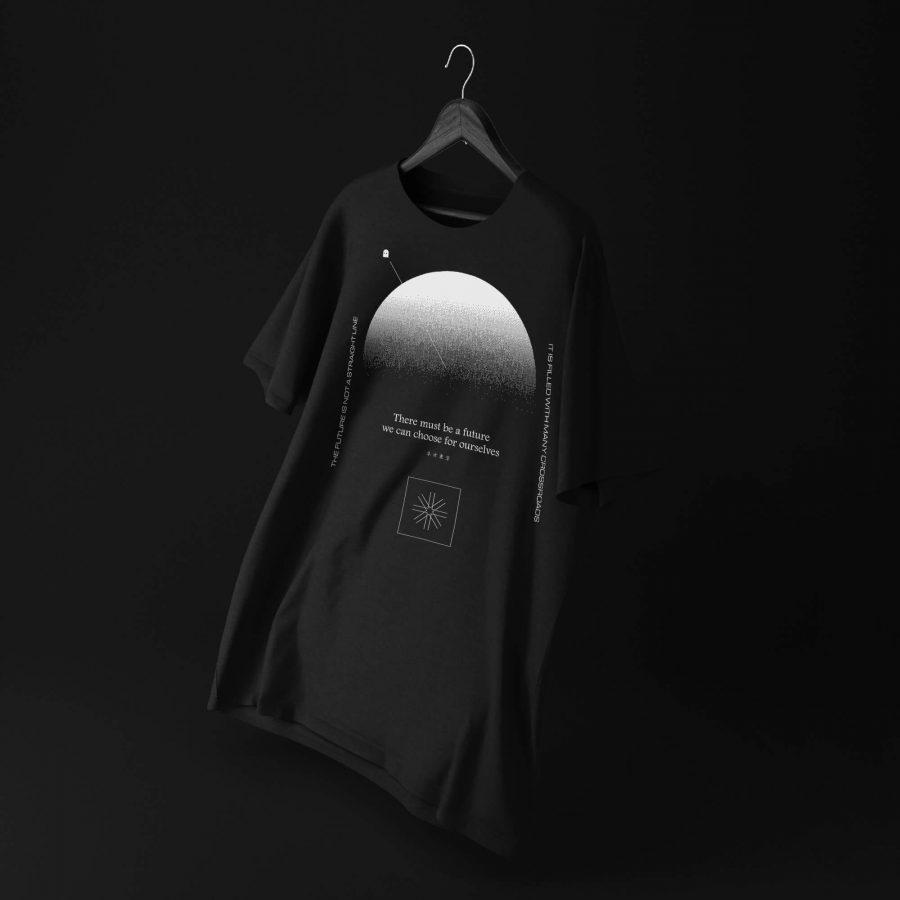 Divergent Futures T-shirt mockup